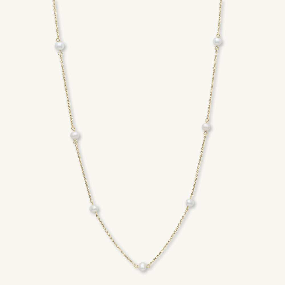 Freshwater Pearl Station Necklace