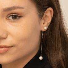 Freshwater Pearl Twin Drop Earrings