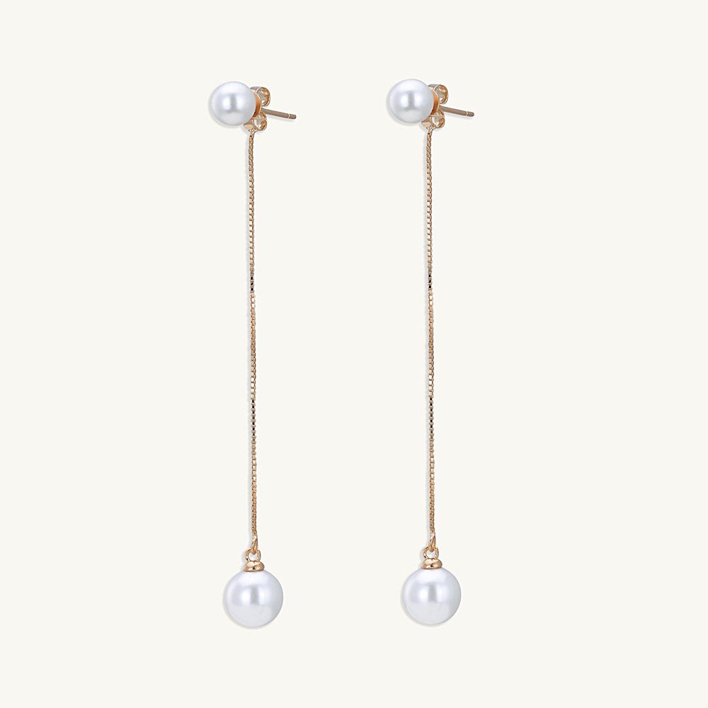 Freshwater Pearl Twin Drop Earrings
