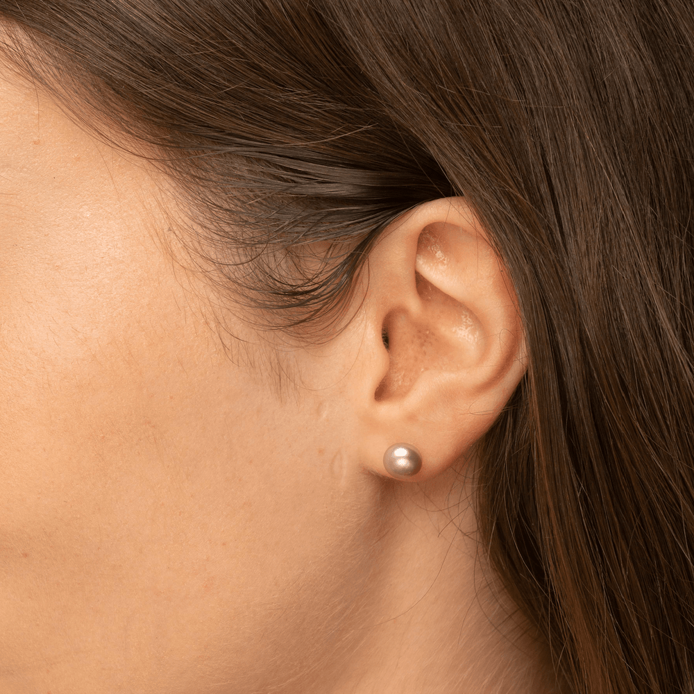 Freshwater Purple Pearl Studs