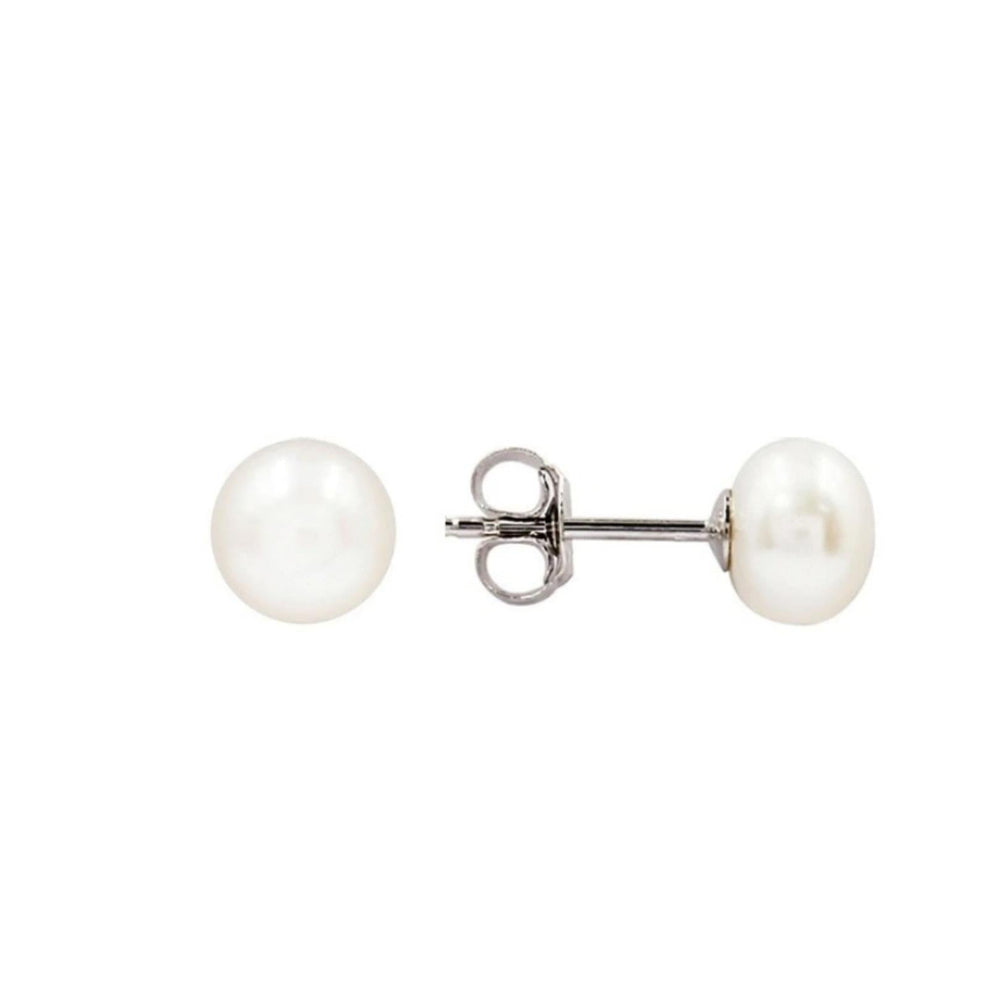 Freshwater White Pearl Studs