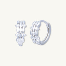 Gaia Sapphire Huggie Hoop Earrings
