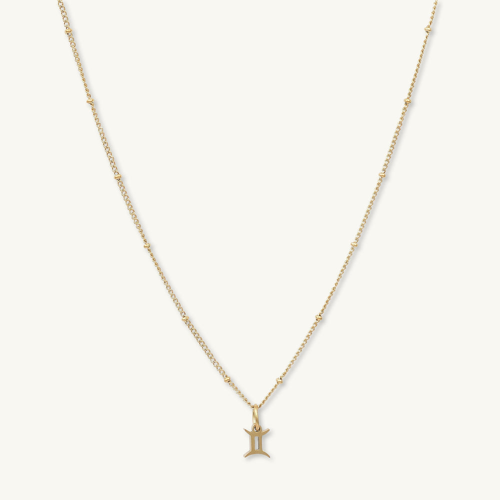 Gemini Pendant Zodiac Star Sign Necklace