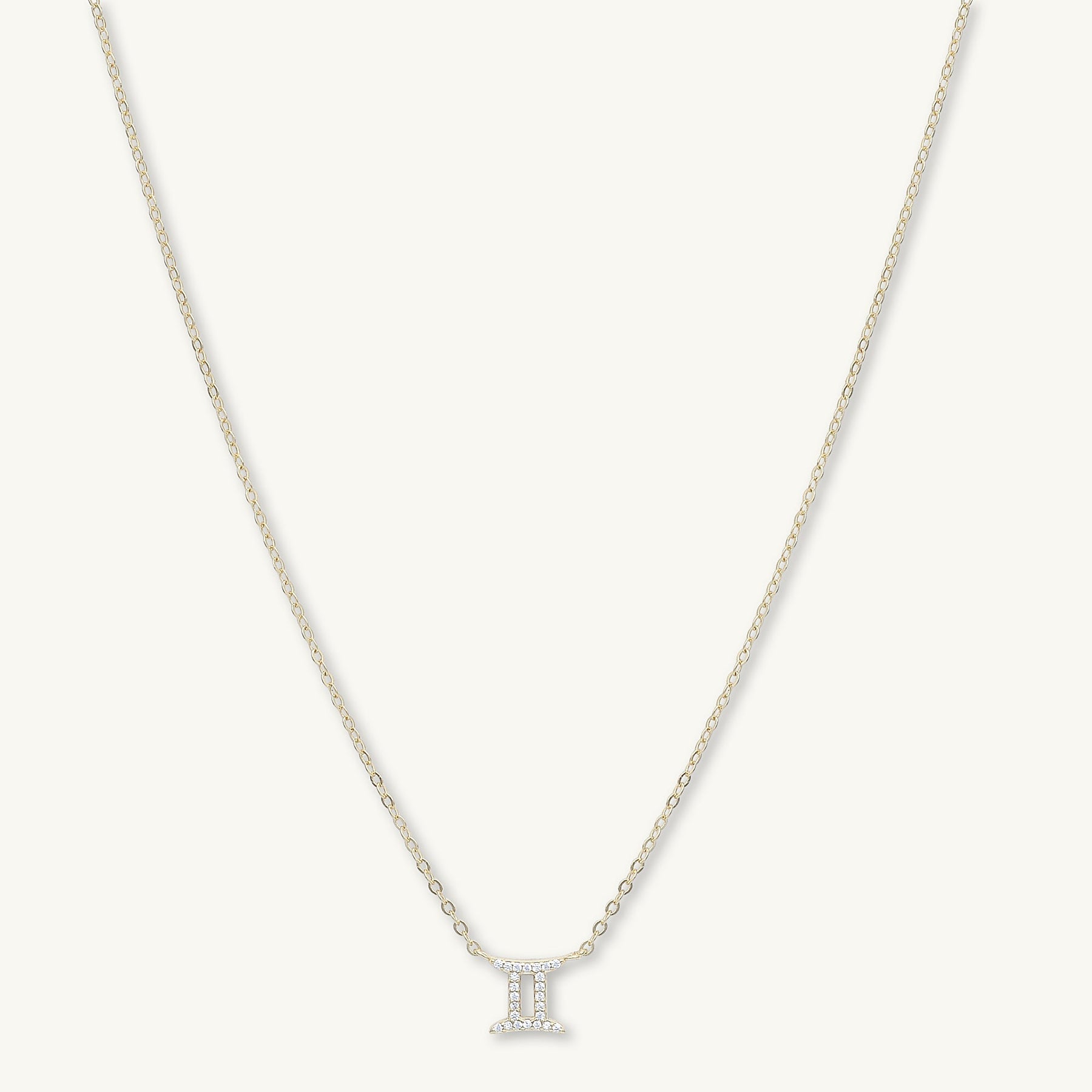 Gemini Sapphire Charm Zodiac Star Sign Necklace