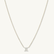 Gemini Sapphire Charm Zodiac Star Sign Necklace