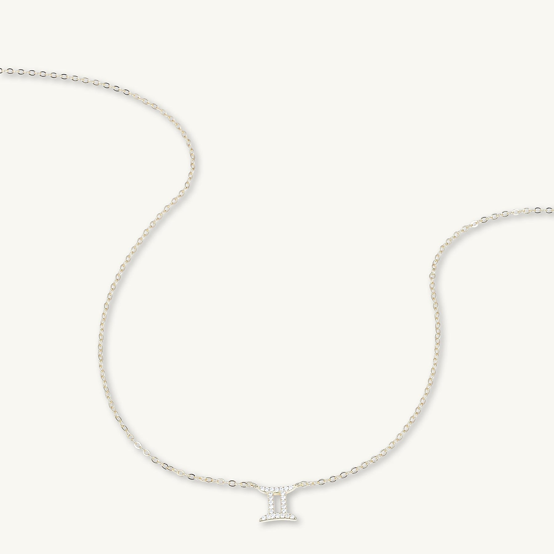 Gemini Sapphire Charm Zodiac Star Sign Necklace