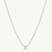 Gemini Sapphire Charm Zodiac Star Sign Necklace