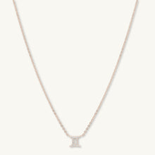 Gemini Sapphire Charm Zodiac Star Sign Necklace