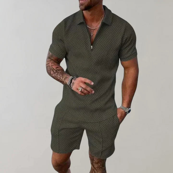 Men's Summer Set Oliver – Breathable Cotton and Linen, Lightweight and Elegant Comfort