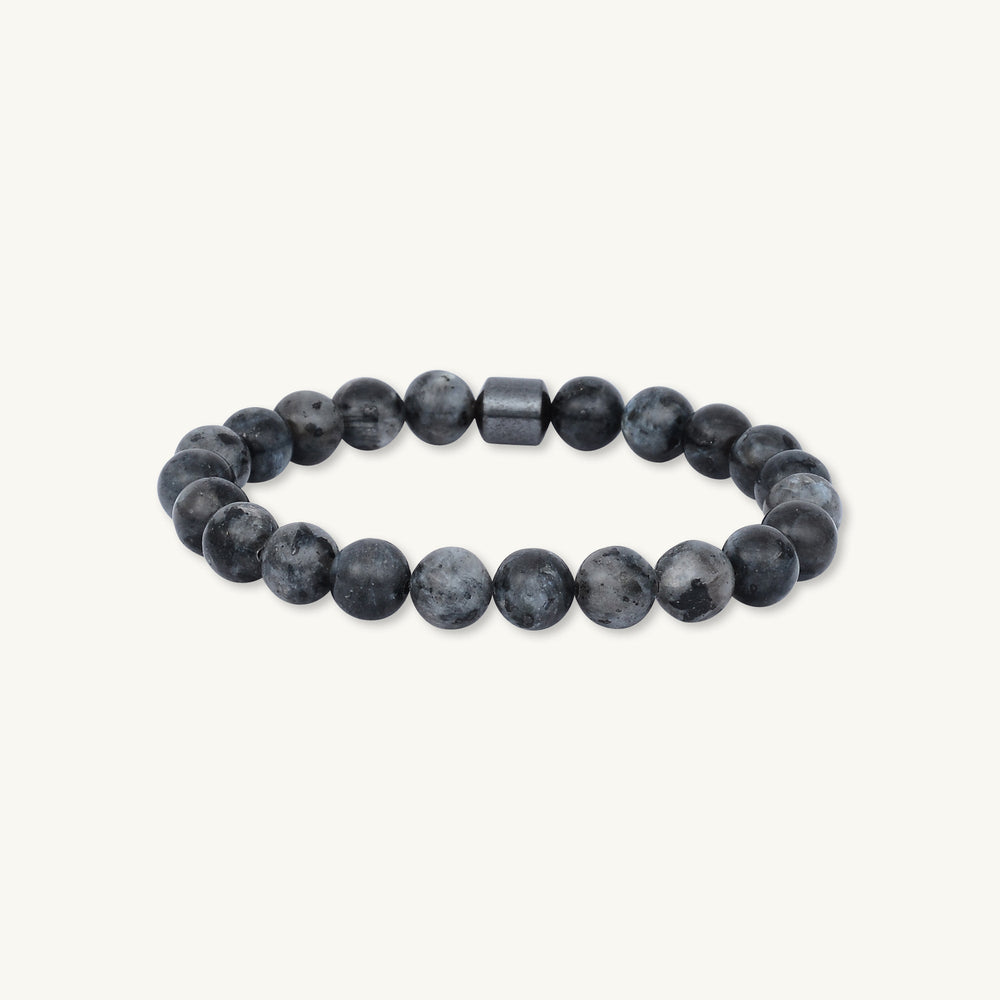 Grey Marble Beaded Bracelet