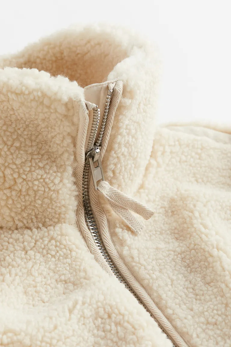 Fely Teddy Jacket Woman – Warm Oversized Coat with High Collar & Ultra Soft Fabric