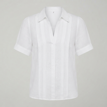 Hannah Robertson | Pleated Linen Blouse For Women