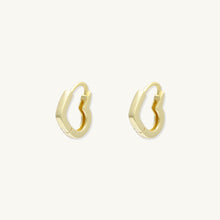 Heart Huggie Hoop Earrings