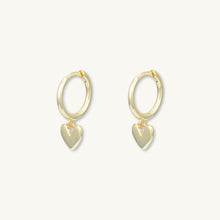 Heart Huggie Hoop Earrings
