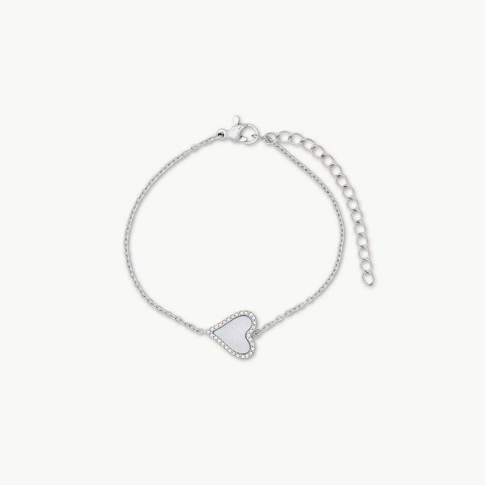 Heart Mother of Pearl Bracelet