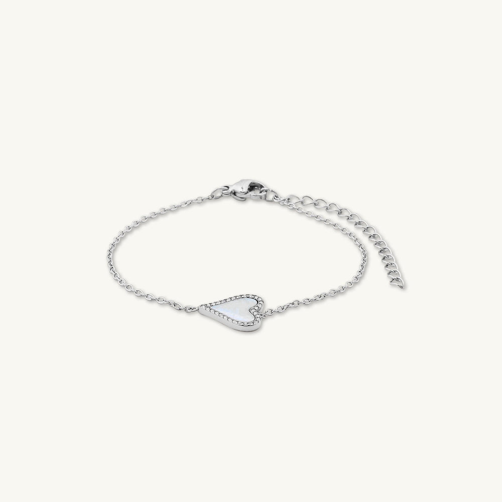 Heart Mother of Pearl Bracelet
