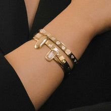 Vanessa Sapphire Open Cuff Bangle