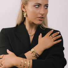 Heart Station Zirconia Hinged Bangle Bracelet