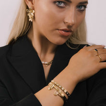 Vanessa Sapphire Open Cuff Bangle
