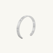 Heart Zirconia Open Cuff Bangle Bracelet