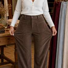 Lunetta Pants – High-Waisted Stretch-Waist Wide-Leg Trousers