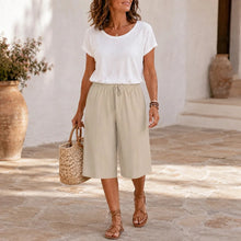 Calaya – Wide Leg Drawstring Pants for Women, Lightweight Summer Pull On Bottoms