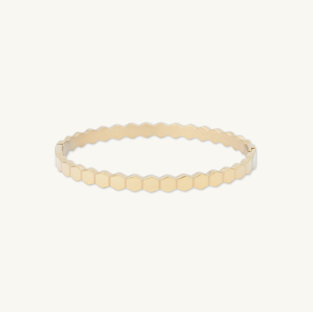 Honeycomb Hinged Bangle Bracelet