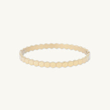 Honeycomb Hinged Bangle Bracelet
