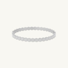 Honeycomb Hinged Bangle Bracelet