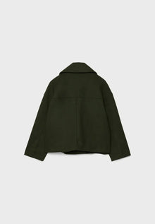 Lainey Women's Double-Breasted Jacket – Elegant Short Coat with Wide Collar & Soft and Warm Fabric