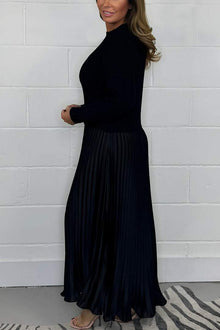 Elianna Robe Autumn Pullover for Women – Soft and Warm Knit with Pleated Hem & Elegant and Comfortable Fit