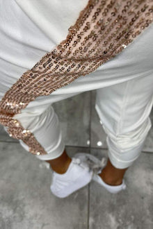 Jasmine Ensemble Loungewear Autumnal for Women – Cozy Glitter Hoodie & Soft Pants for Daily Comfort