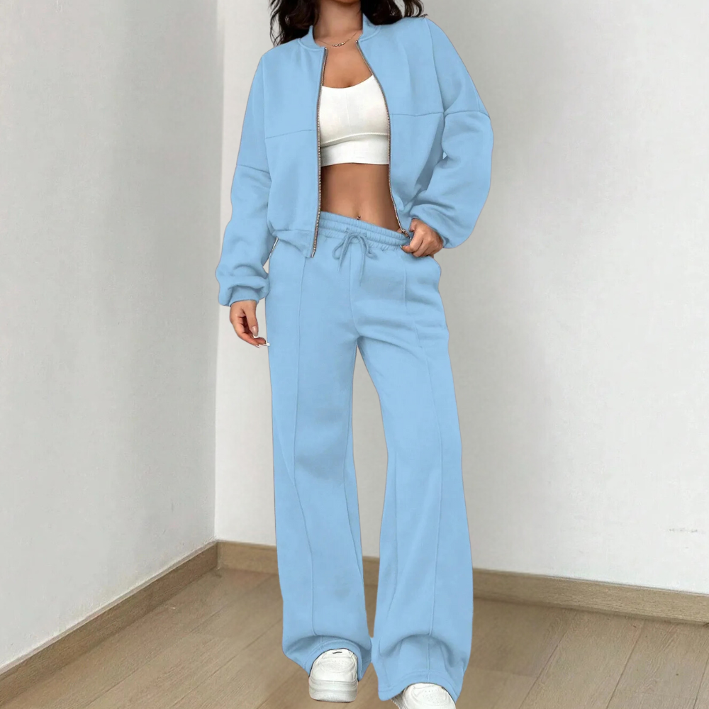 Madison Ensemble Loungewear Woman – Two-Piece Soft with Relaxed Fit & Adjustable Waist