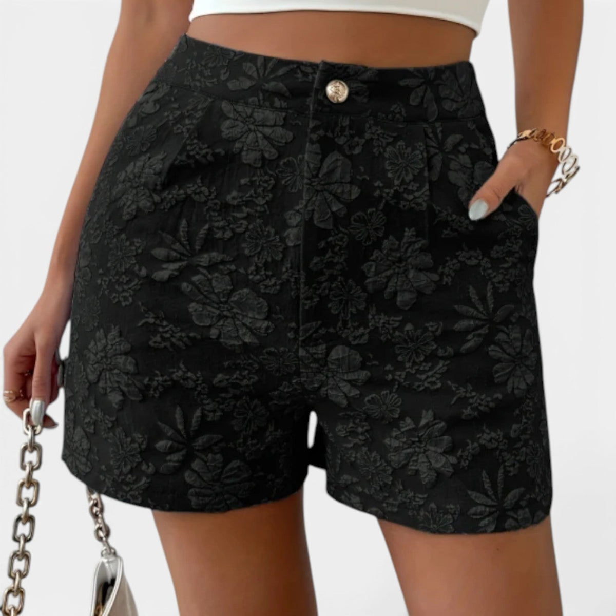 Women's High-Waisted Elegant Shorts