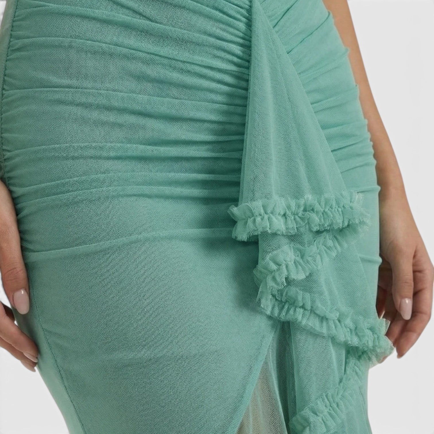 Women's Elegant Ruffle Maxi Dress