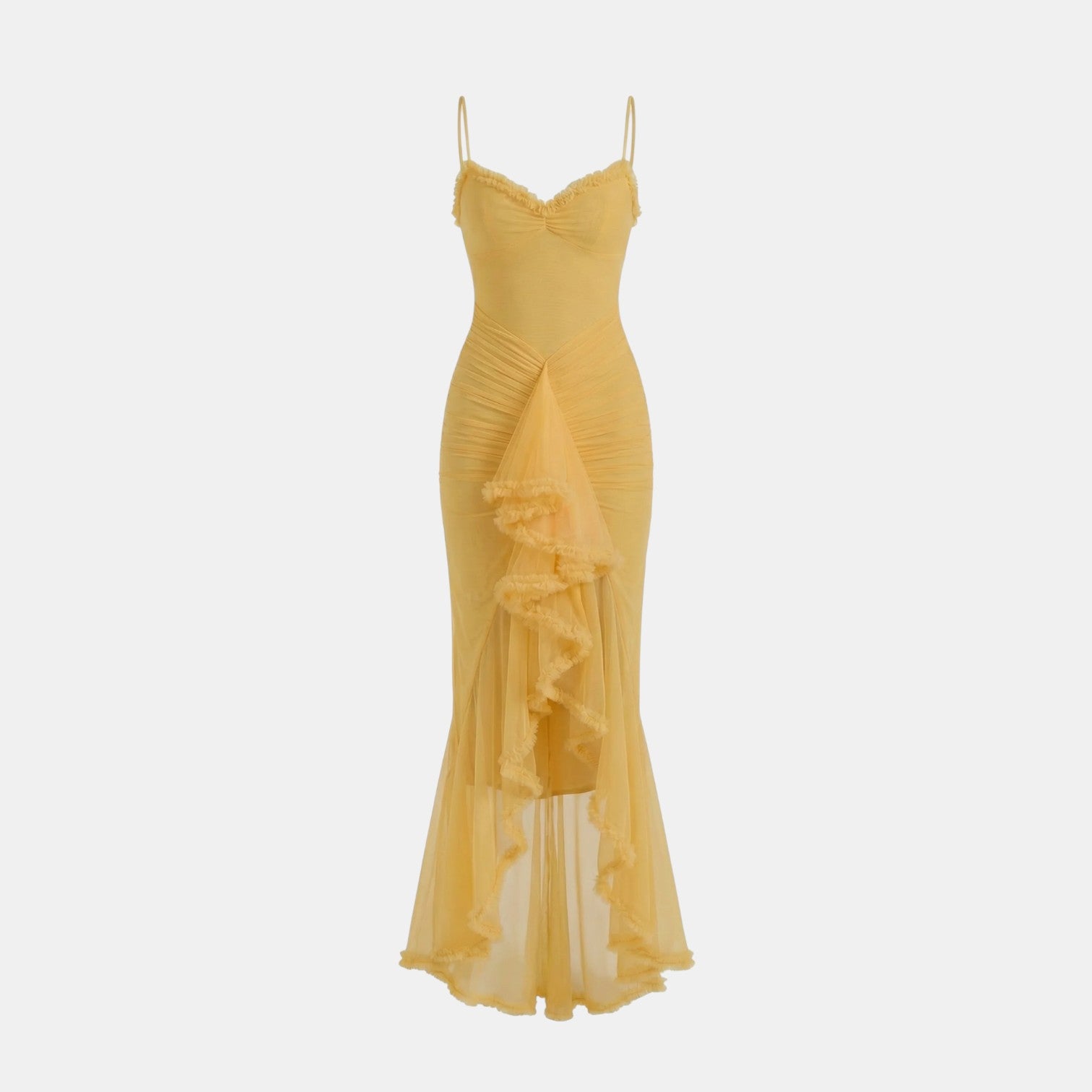 Women's Elegant Ruffle Maxi Dress
