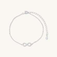 Infinity Sapphire Chain Bracelet