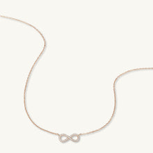 Infinity Sapphire Chain Necklace