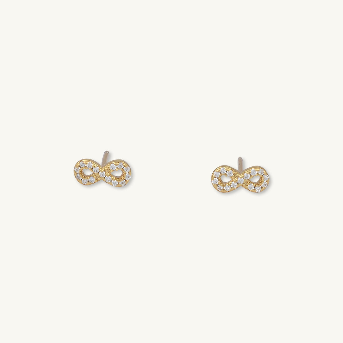 Infinity Sapphire Stud Earrings