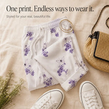 Solavia – Women's Cropped Drawstring Pants with Pockets, Printed Summer Style