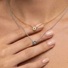Initial Letter Dot Necklace