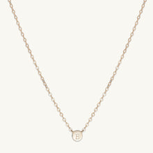 Initial Letter Dot Necklace