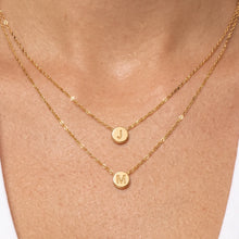 Initial Letter Dot Necklace