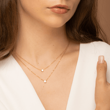 Initial Letter Dot Necklace