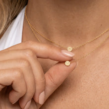 Initial Letter Dot Necklace