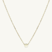 Initial Letter Dot Necklace