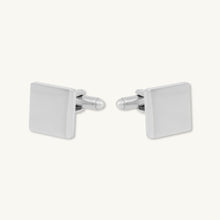 Initial Letter Personalised Engraved Square Cufflinks
