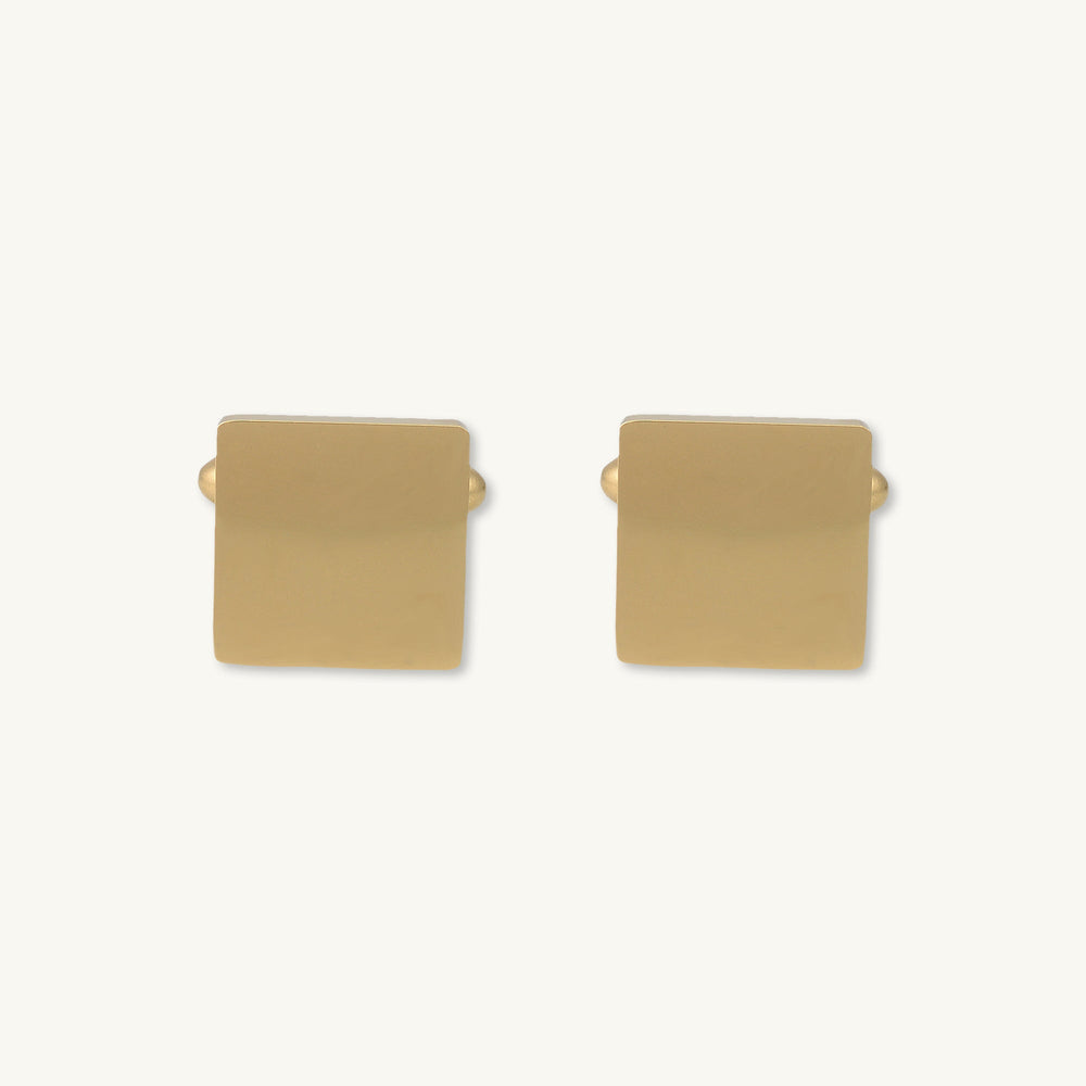 Initial Letter Personalised Engraved Square Cufflinks