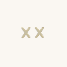 Initial Letter Stud Earrings