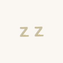 Initial Letter Stud Earrings